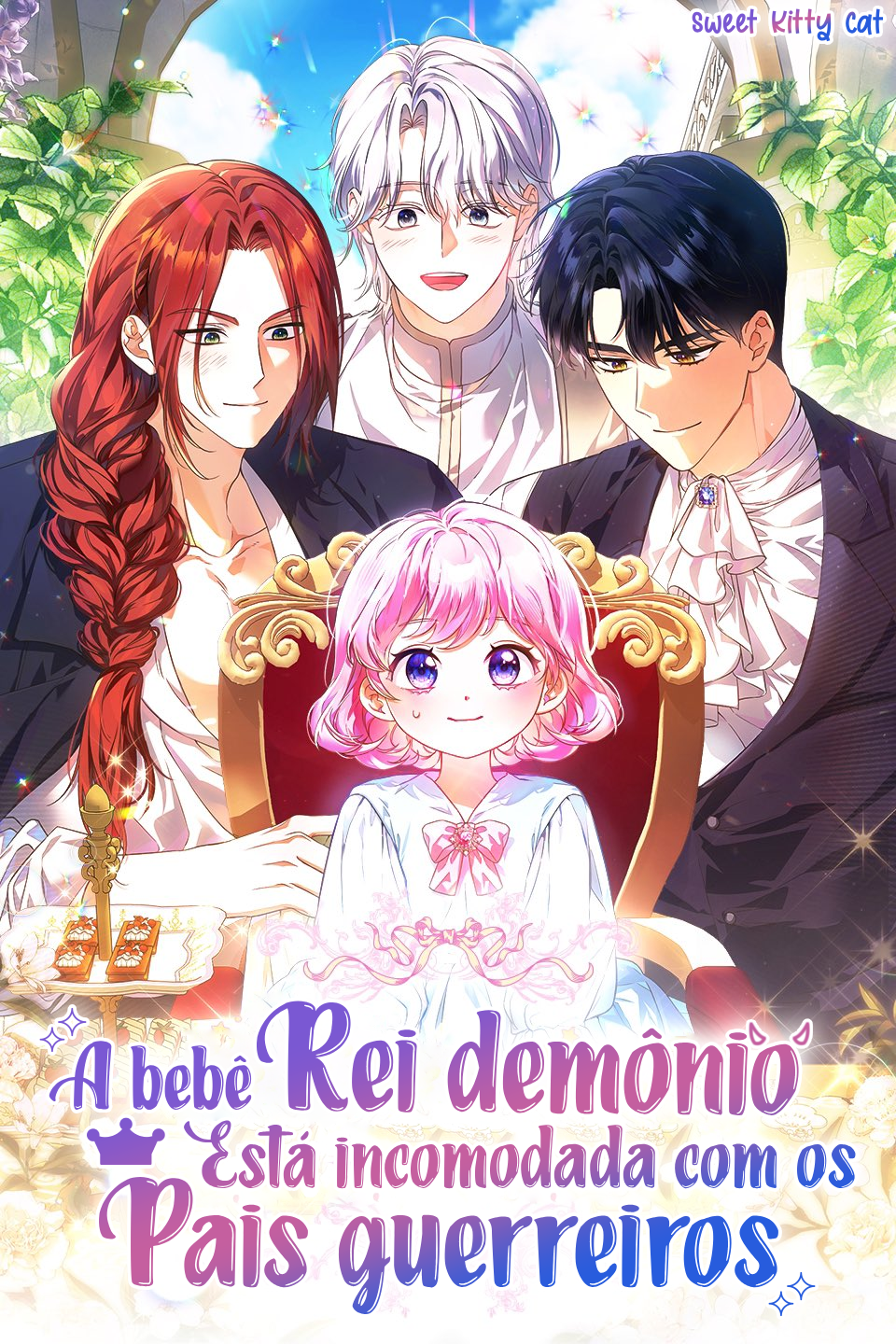 A bebê rei demônio está incomodada com os pais guerreiros